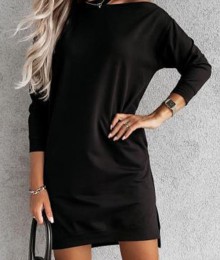 Must pusa-stiilis kleit (S)
